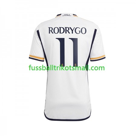 Fußballtrikots Real Madrid Rodrygo Goes 11 2023-2024 Kurzarm Heimtrikotsatz kaufen